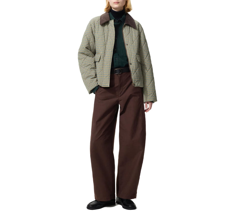 Uniqlo Women's Padded Utility Short Jacket | Pattern 34 Brown