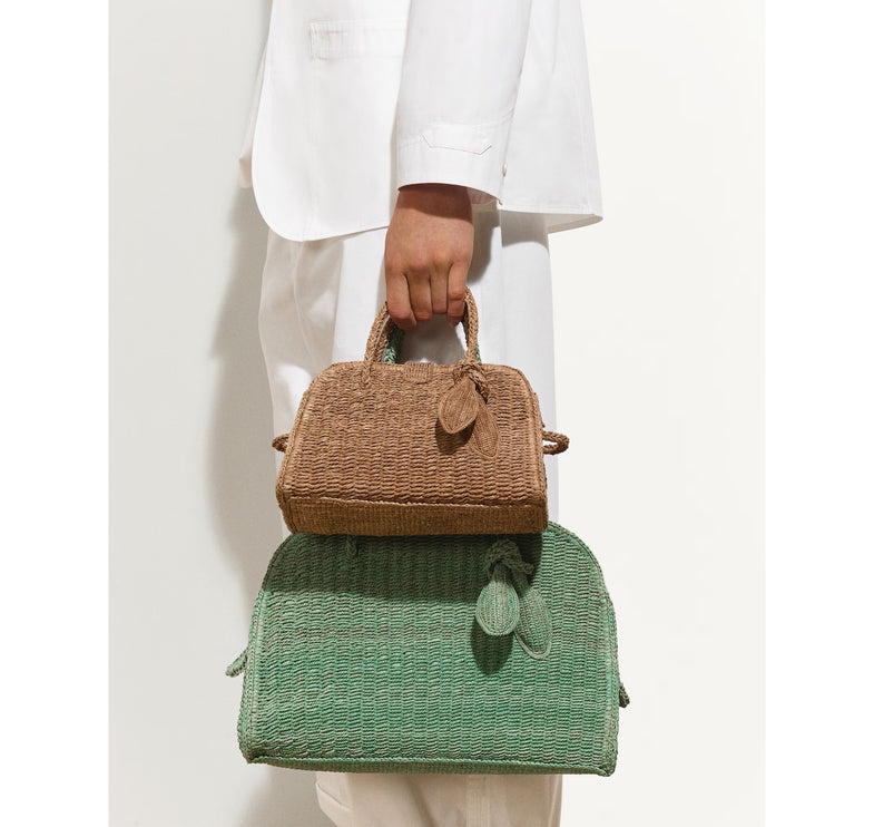Jacquemus Women's The Small Raffia Turismo Beige