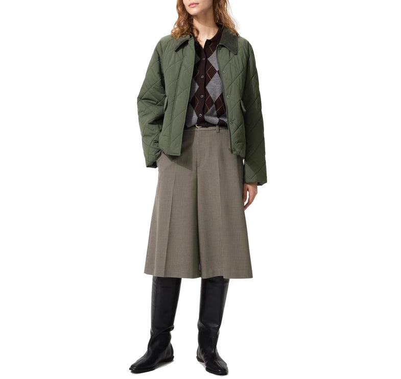 Uniqlo Women's Padded Utility Short Jacket 56 Olive