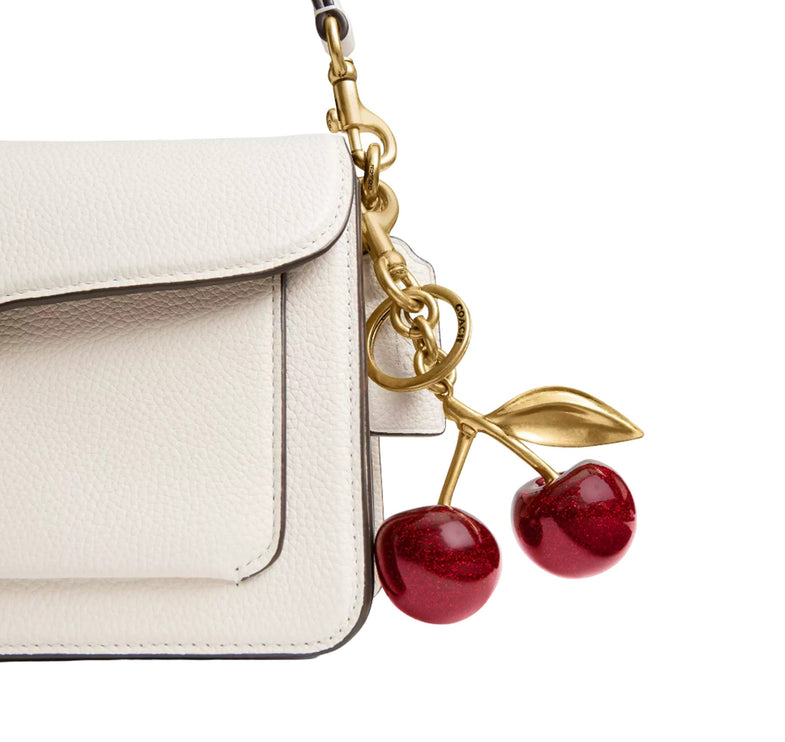 Coach Women's Cherry Bag Charm Gold/Red Apple