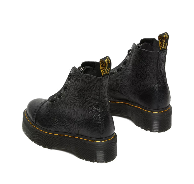 Dr. Martens Unisex Sinclair Millet Nappa Leather Platform Boots Black