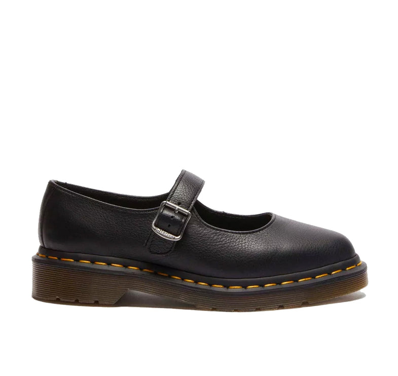 Dr. Martens Women's Elphie Virginia Leather Mary Jane Shoes Black