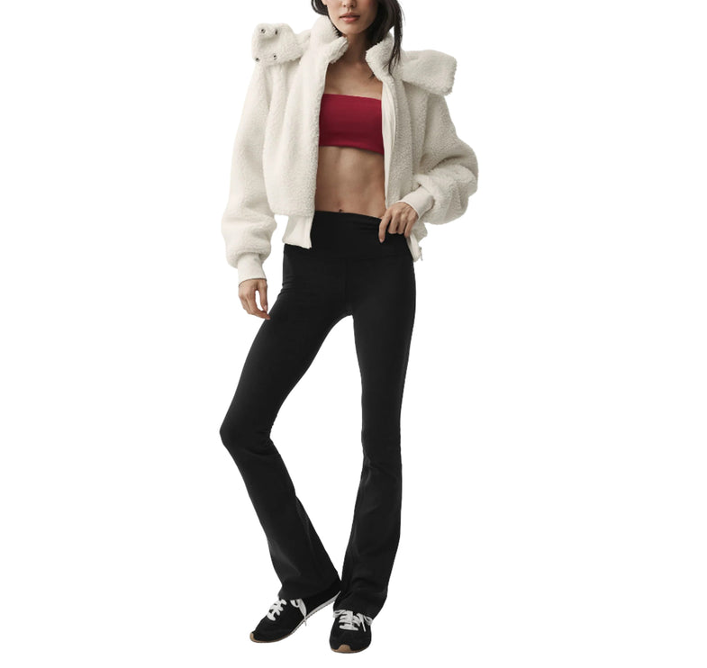 alo Women's Foxy Sherpa Jacket Ivory