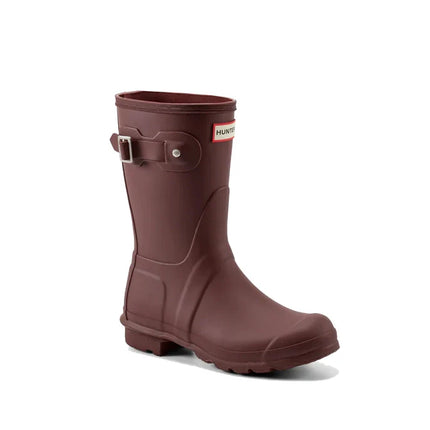 Hunter Women's Original Short Rain Boots Rum Raisin