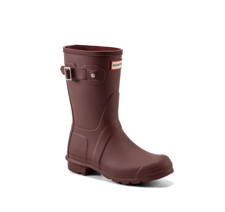 Hunter Women's Original Short Rain Boots Rum Raisin