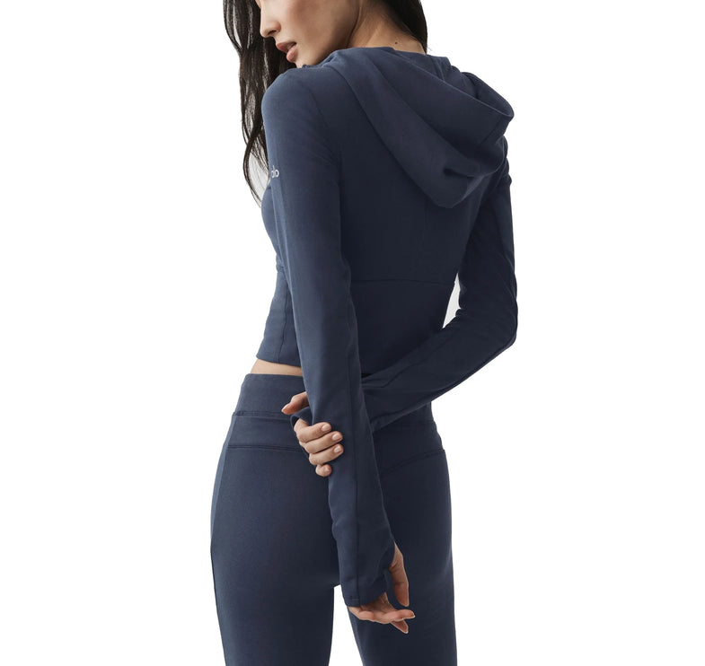 alo Women's Sway Full Zip Hoodie Navy