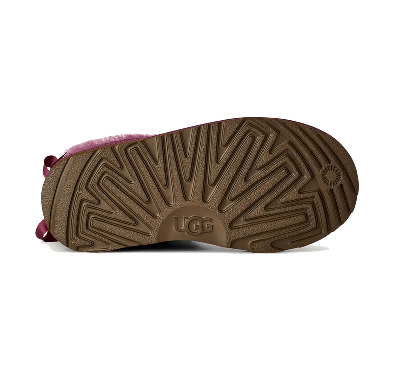 UGG Big Kids' Ultra Mini Bailey Bow Dark Winterberry
