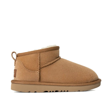 UGG Classic Ultra Mini çocuk botu, kahverengi (chestnut) süet