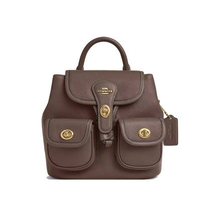 Coach Women's Hadley Backpack Gold/Dark Stone