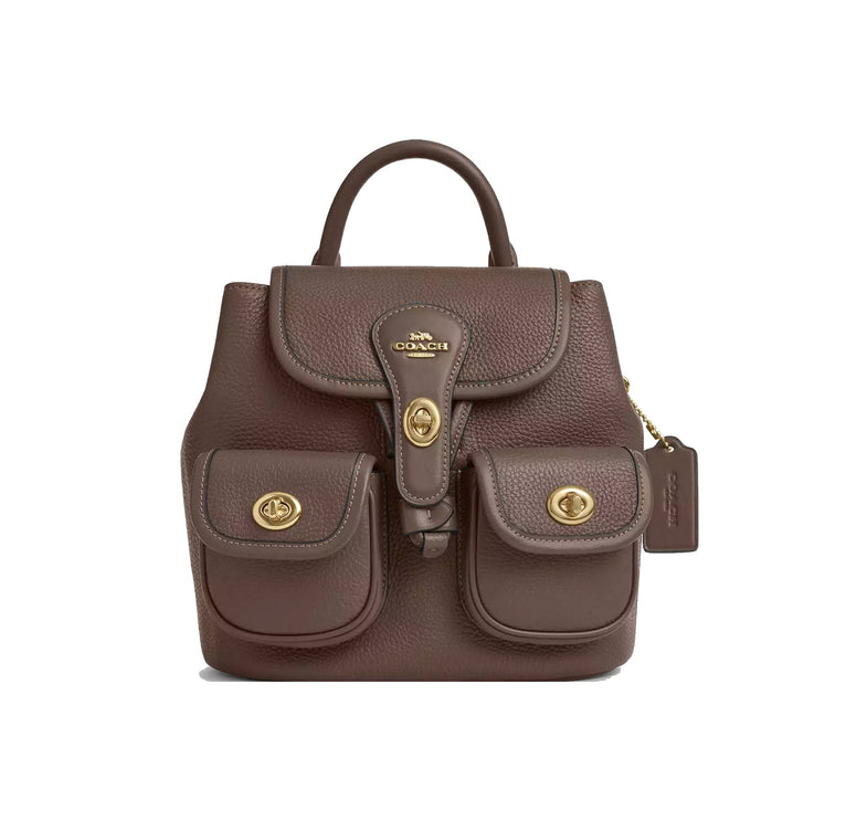 Coach Women's Hadley Backpack Gold/Dark Stone