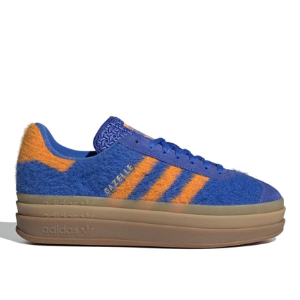 Adidas Women's Gazelle Bold Hi-Res Blue/Bright Orange/Gold Metallic JS3906