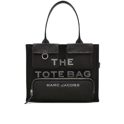 Marc Jacobs Women's The Cargo Canvas Large Tote Bag Black