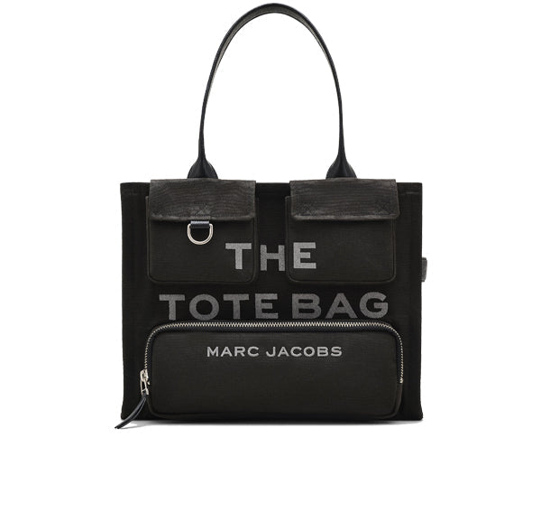 Marc Jacobs Women's The Cargo Canvas Large Tote Bag Black