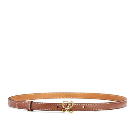 Loewe Women's Belt in Smooth Calfskin Tan/Gold