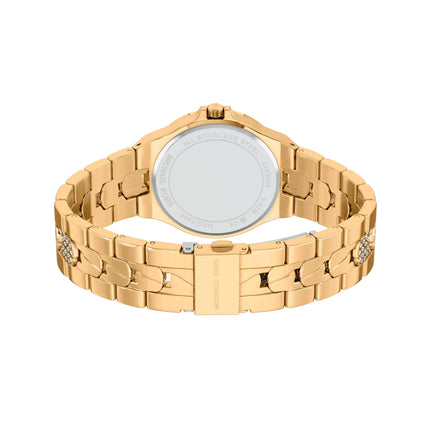 Michael Kors Women's Lennox Pavé Gold-Tone Watch Gold MKO1246
