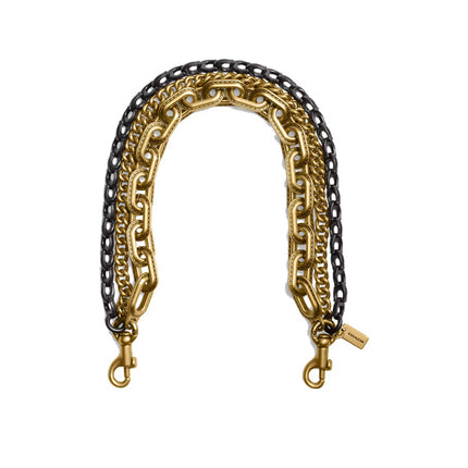 Coach Women's Triple Chain Strap Brass/Brass