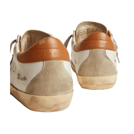 Golden Goose Women's Super Star Sneakers with Suede Star and Brown Heel Tab