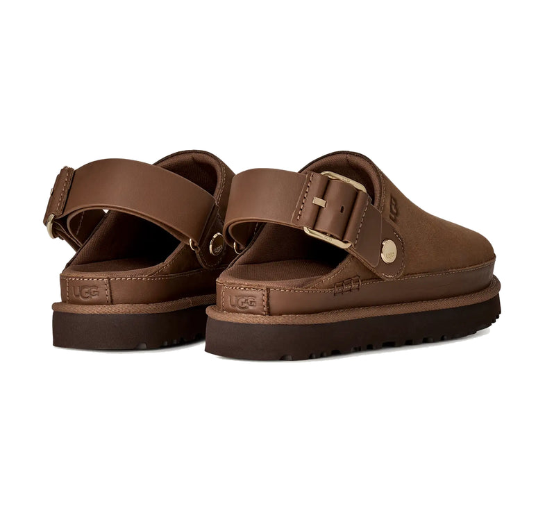 UGG Women's Goldenstar Villa Clog Dark Chestnut