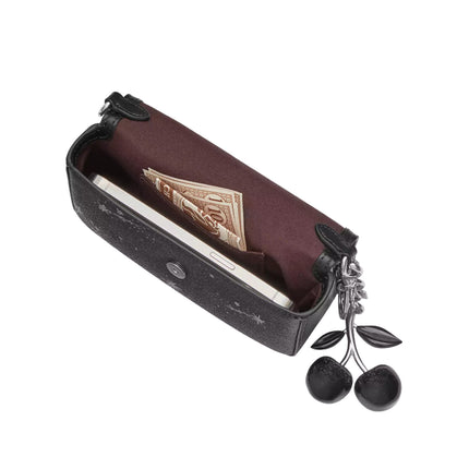 Coach Women's Mini Josie Top Handle Bag With Star Print Black/Silver