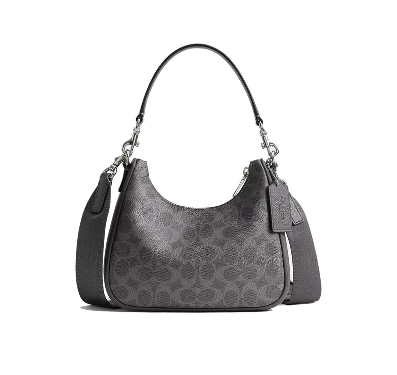 Coach Unisex Nolan Hobo Bag In Signature Canvas Grey