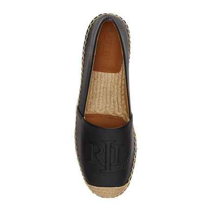 Polo Ralph Lauren Women's Cameryn Nappa Leather Espadrille Black