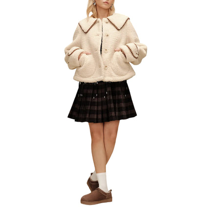 UGG Women's Nikia Collared Jacket Cream
