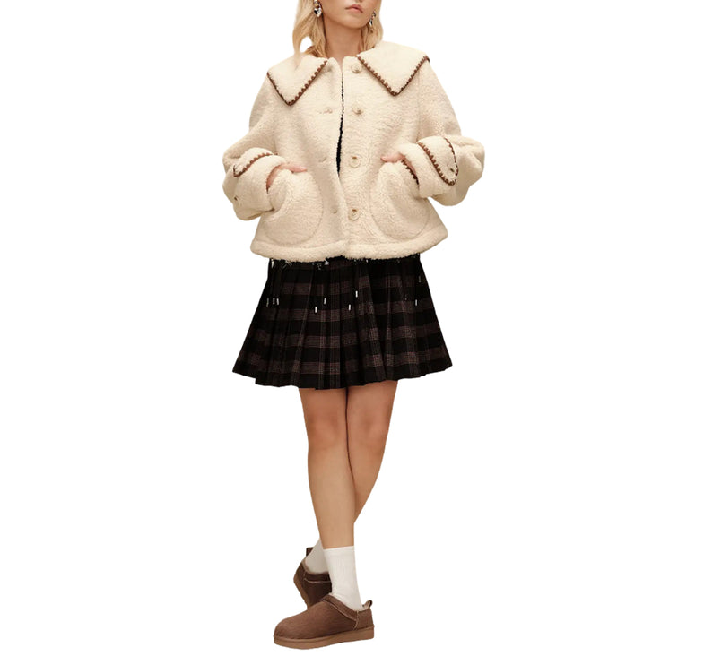 UGG Women's Nikia Collared Jacket Cream