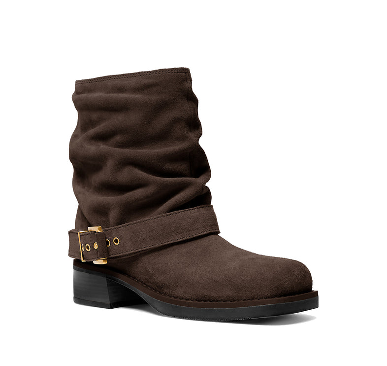 Michael Kors Women's Colby Suede Ankle Boot Chocolate