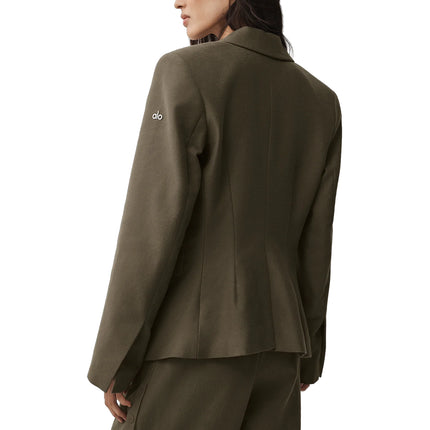 alo Women's Cinch Blazer Olive Tree