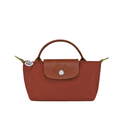 Longchamp Women's Le Pliage Green Pouch With Handle Chestnut