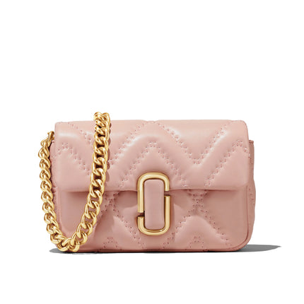 Marc Jacobs Women's The Quilted Leather J Marc Bag Shoulder Bag Rose