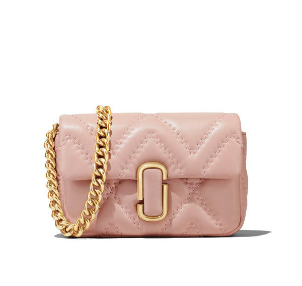 Marc Jacobs Women's The Quilted Leather J Marc Bag Shoulder Bag Rose