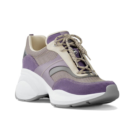 Michael Kors Women's Kaia Mixed-Media Trainer Orchd Hz Multi