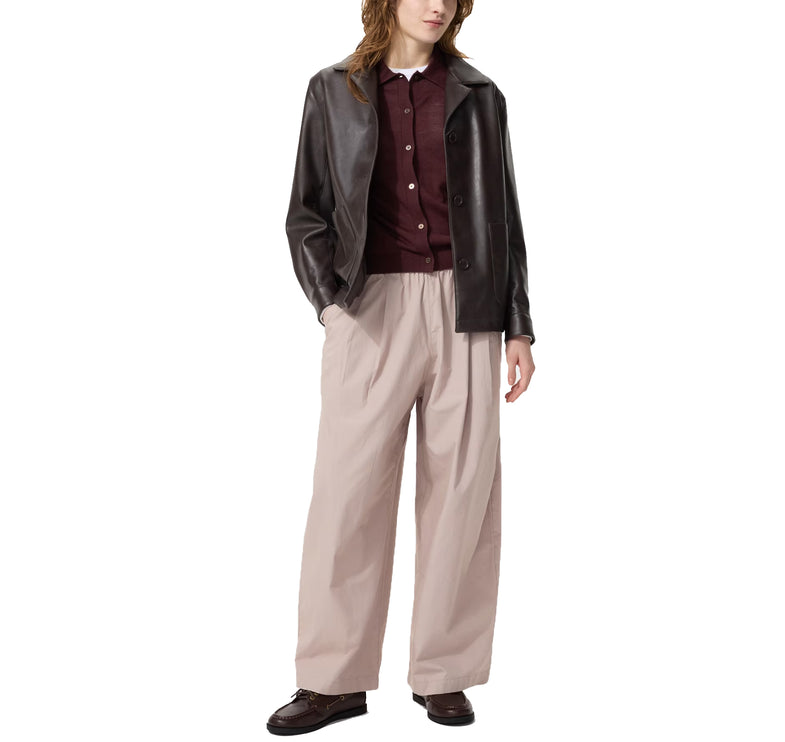 Uniqlo Women's Cotton Volume Easy Pants 11 Pink