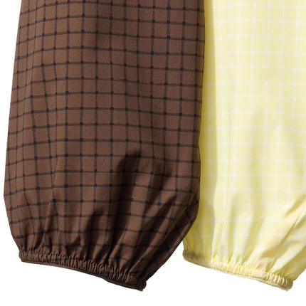 Uniqlo Women's Pocketable UV Protection Parka | Checkered 38 Dark Brown