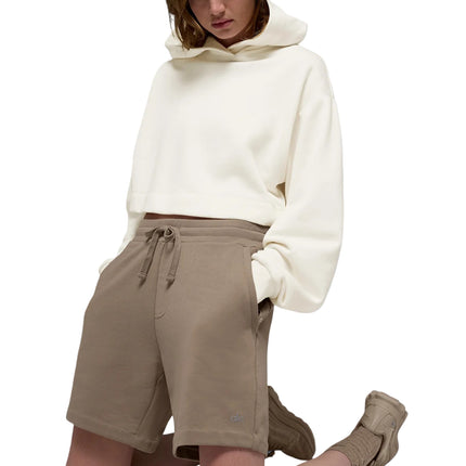 alo Women's Bae Hoodie Ivory