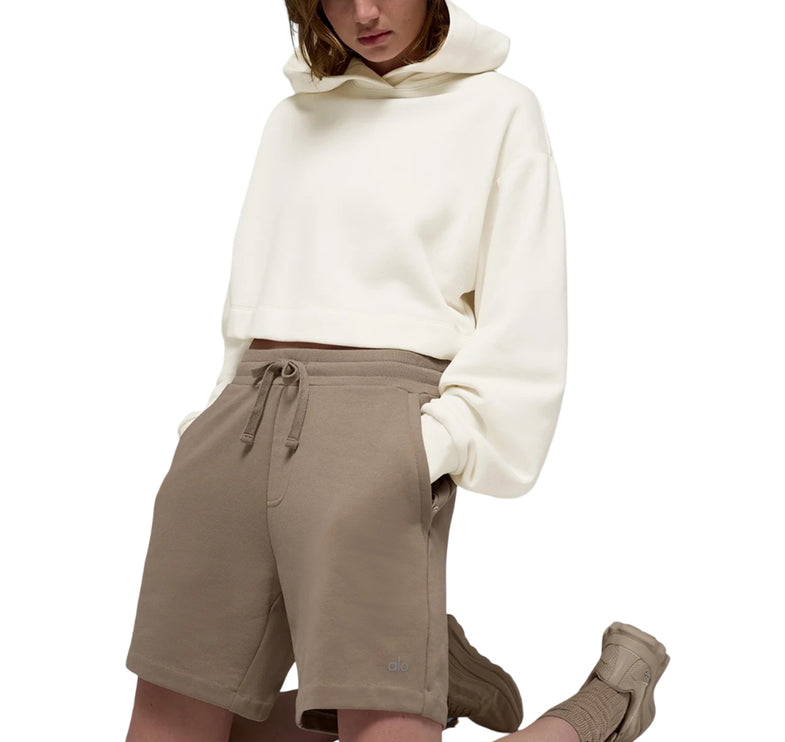 alo Women's Bae Hoodie Ivory