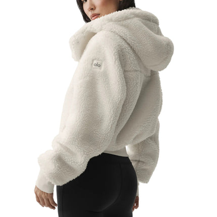 alo Women's Foxy Sherpa Jacket Ivory