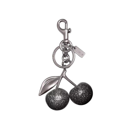 Coach Women's Cherry Bag Charm Silver/Silver