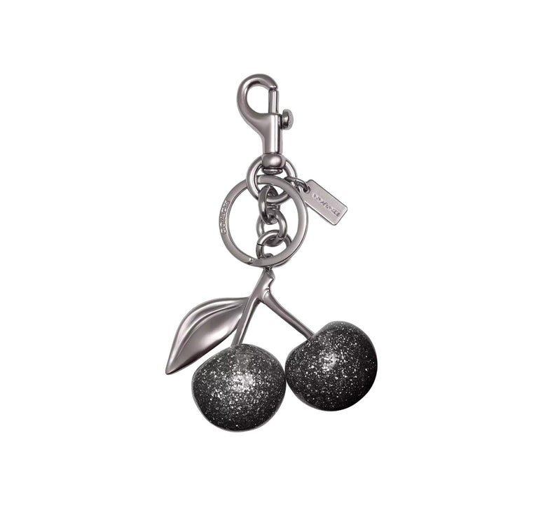 Coach Women's Cherry Bag Charm Silver/Silver