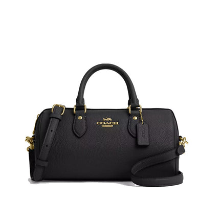 Coach Women's Rowan Long Satchel Bag Gold/Black