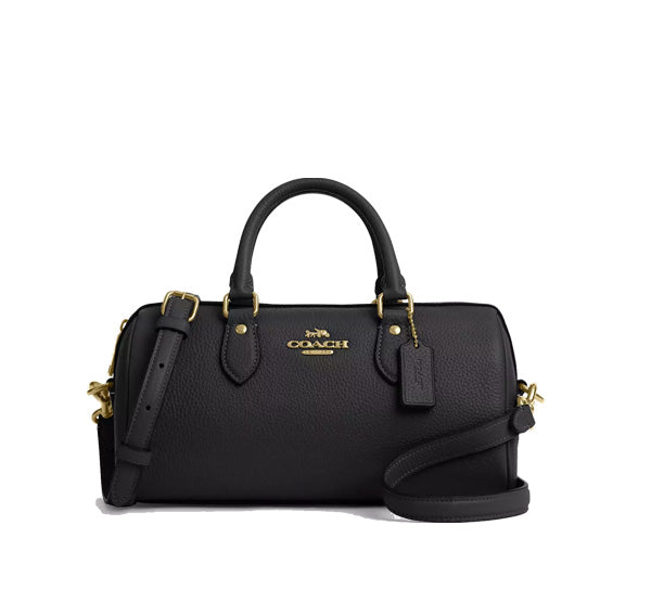 Coach Women's Rowan Long Satchel Bag Gold/Black