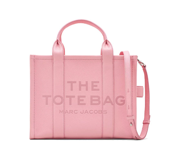 Marc Jacobs Women's The Leather Medium Tote Bag Ribbon Pink