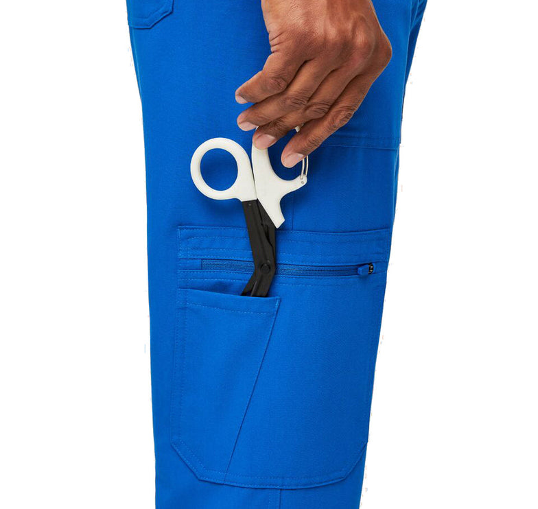 FIGS Men's Cairo Cargo Scrub Pants Royal Blue