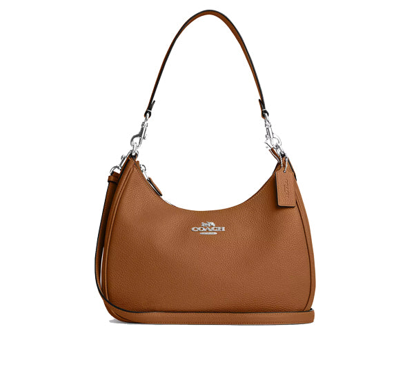 Coach Women's Teri Hobo Silver/Light Saddle