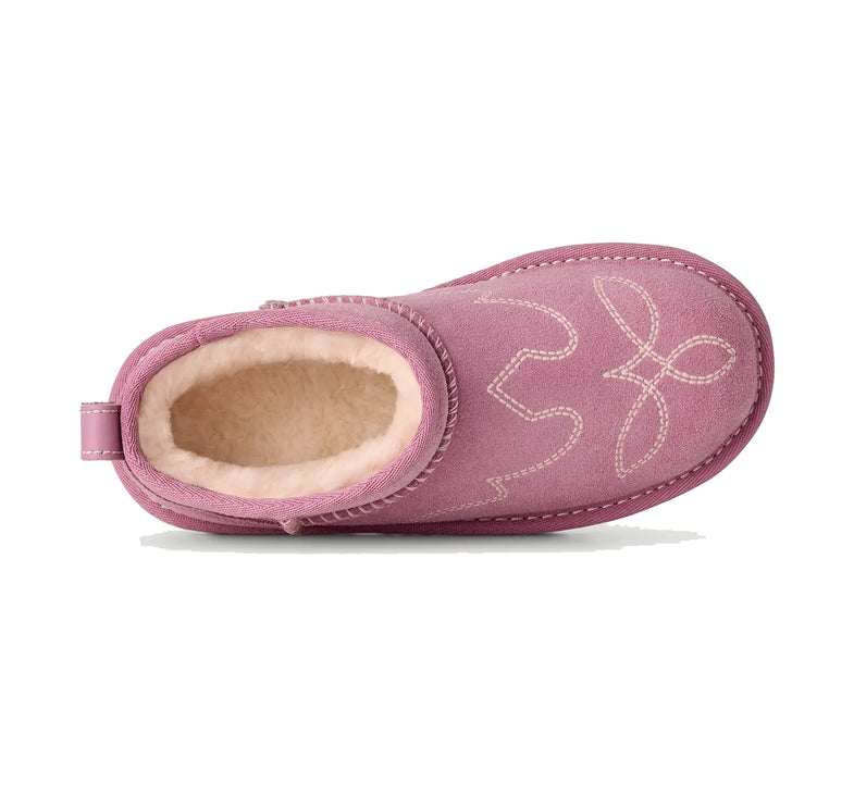 UGG Big Kids' Classic Ultra Mini Western Dusty Orchid