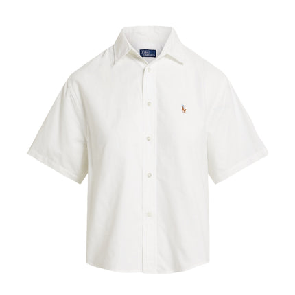 Polo Ralph Lauren Women's Cotton Oxford Short-Sleeve Shirt White