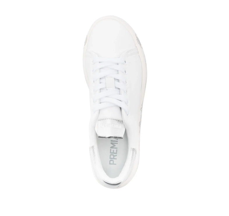 Premiata Women's Belle Sneakers White/Silver
