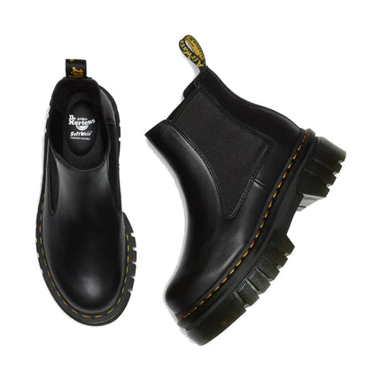 Dr. Martens Unisex Audrick Nappa Leather Platform Chelsea Boots Black