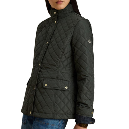 Polo Ralph Lauren Women's Diamond-Quilted Mockneck Jacket Litchfield Loden